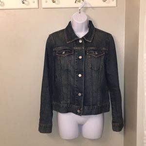 Cropped jean jacket